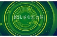 抢注域名